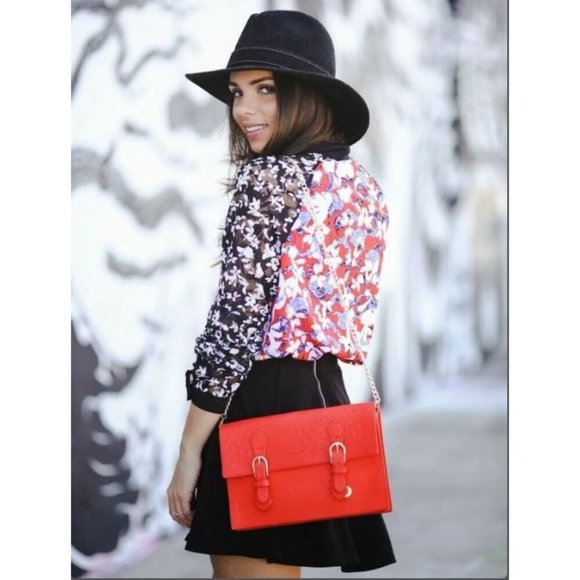 Peter Pilotto Tops - Peter Pilotto Womens Floral Print Long Sleeve Button Down Shirt Blouse Medium